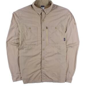 Patagonia Khaki Button Down Women’s Shirt Sz. 8